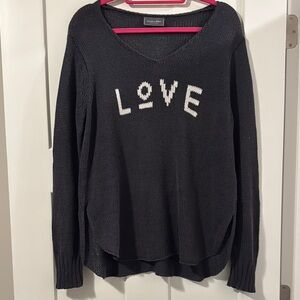 M/L Wooden Ships LOVE beach sweater- Navy Blue